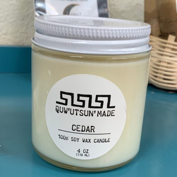 Quw’utsun’ Made Cedar Soy Candle