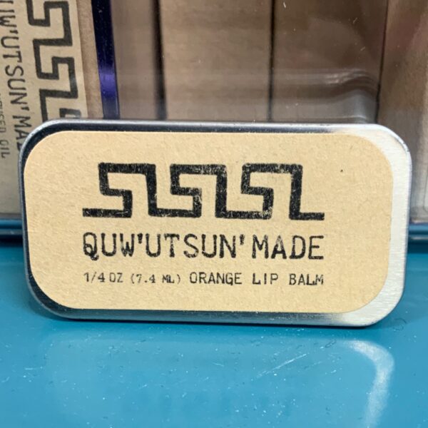 Quw’utsun’ Made Orange Lip Balm