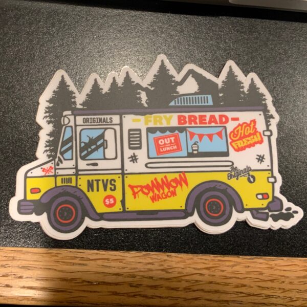 Fry bread truck sticker